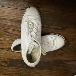 White leather converse